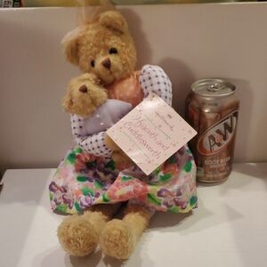 Hallmark Hyacinth & Cuddlesworth Bears Stuffed Plush Animal w Baby Bear